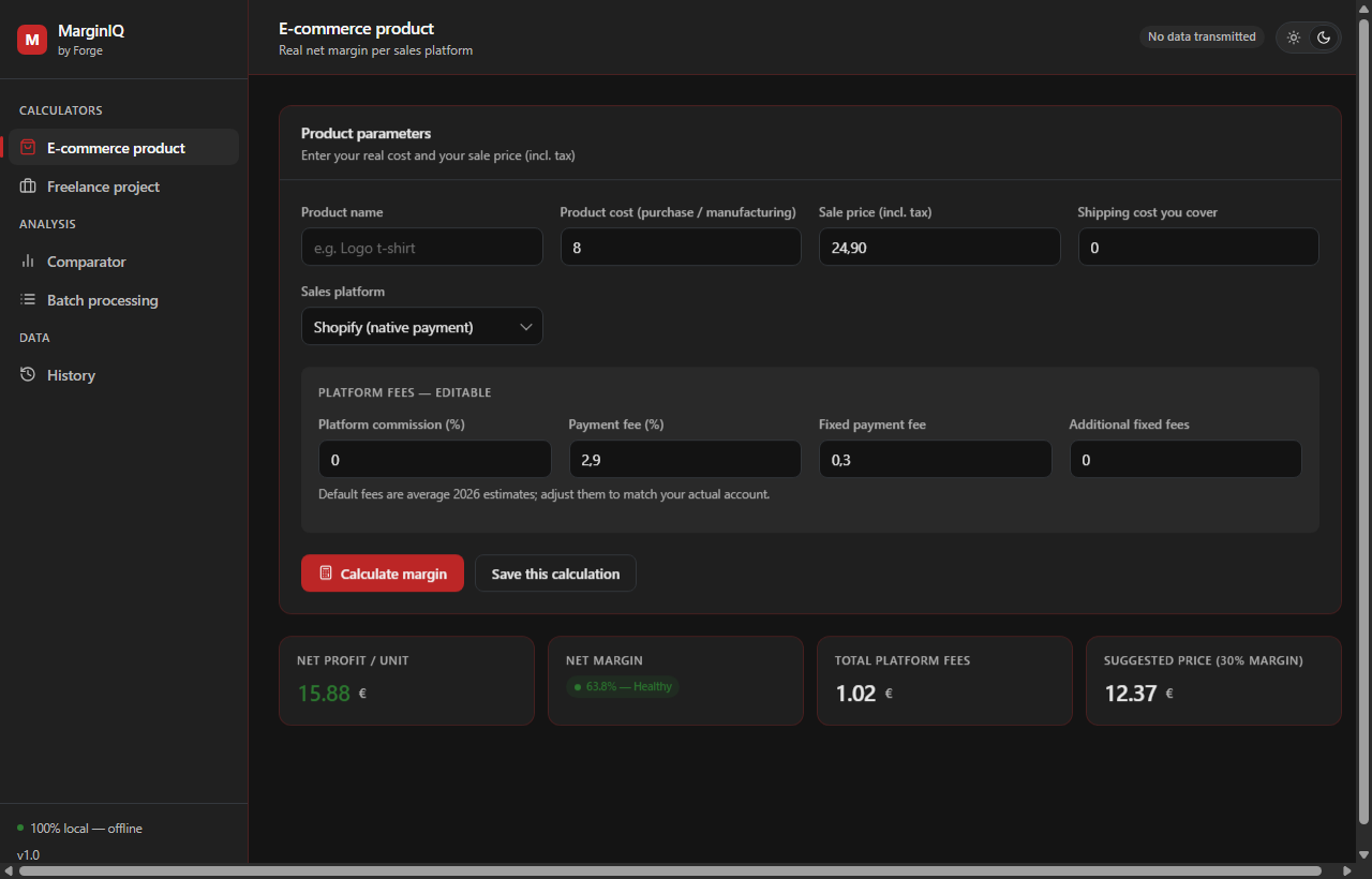 MarginIQ — Batch SKU processing